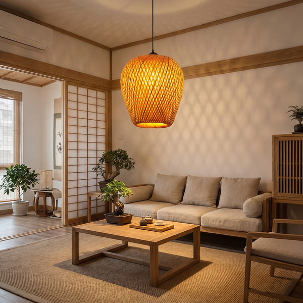 Luminária Pingente Bambu Sakura Ikiro