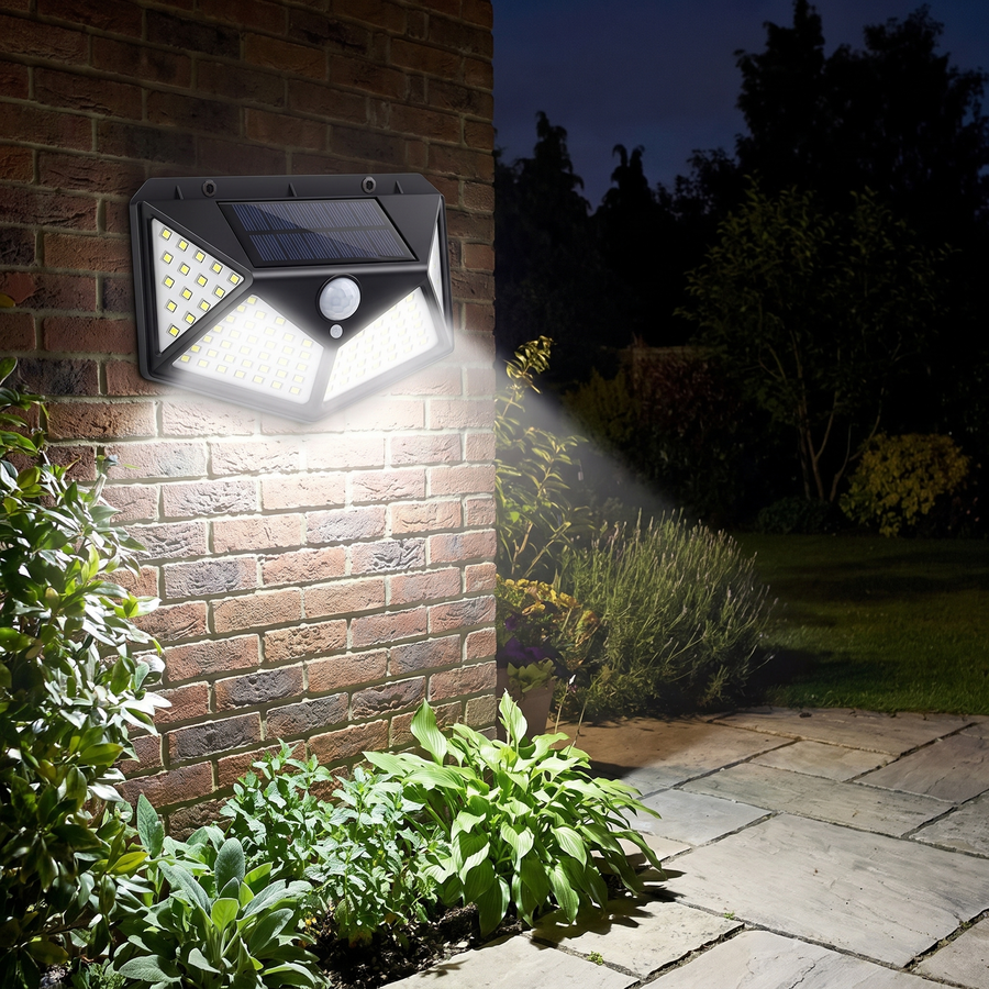 Luminária Solar LED com Sensor de Movimento