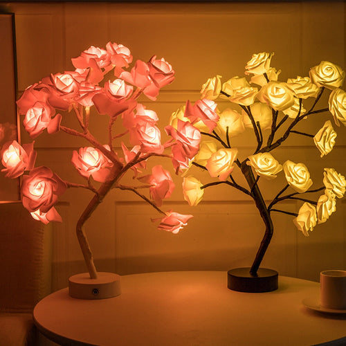 Luminária Decorativa Árvore de Rosas