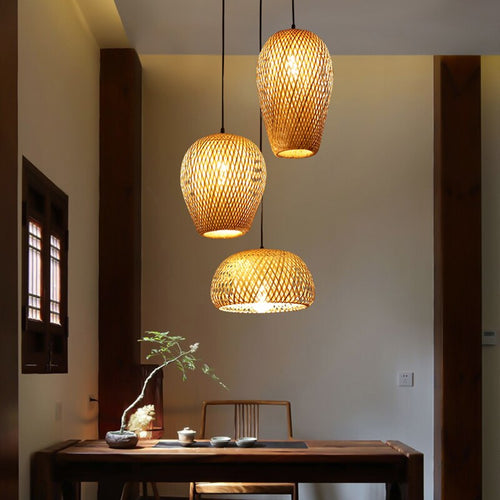 Conjunto Luminárias Bambu Sakura Ikiro Plus