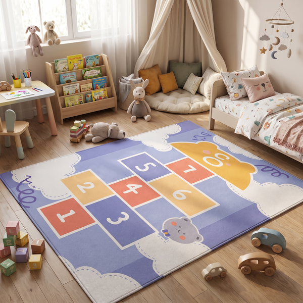Tapete Retangular Infantil Antiderrapante