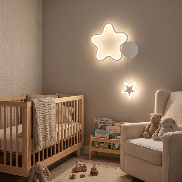 Luminária Infantil de Parede Cloud Star Moon